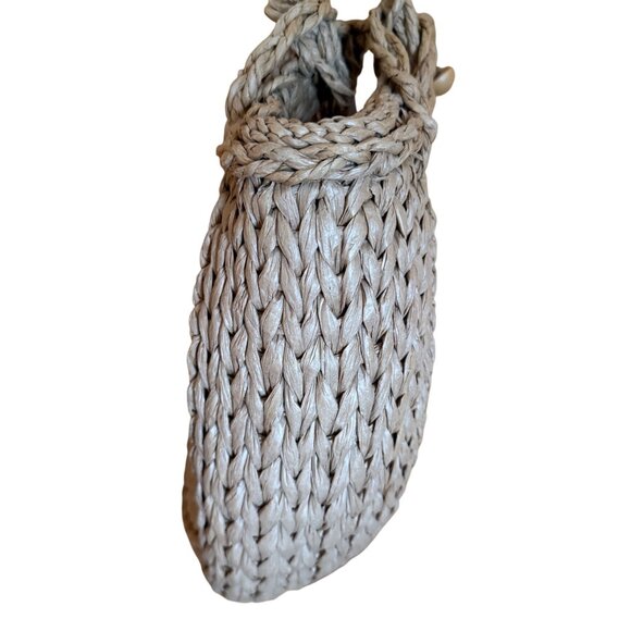 Rhythm Round Straw Bag Woven Rattan Shoulder Bag Boho Coastal Chic - Picture 5 of 16